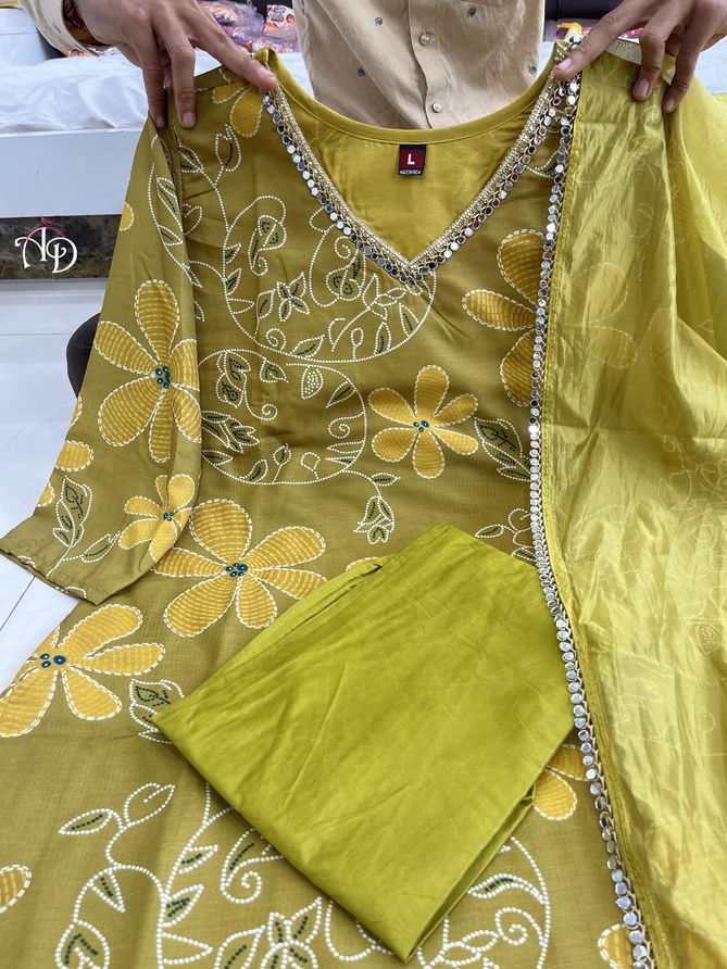 Akshar Designer Muslin Silk Printed Kurti With Bottom Dupatta Wholesalers In Delhi
